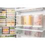 Plastic Sealed Transparent Food Canister Kitchen Storage Box Cans Keep Food Fresh and Dry Container Jar with Milliliter Measurement Marks (A)