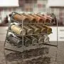 3-stufige Gewürzregal Organizer von Sorbus mit 15 Glas-Gewürzflaschen, ideal für Arbeitsflächen, Schränke, Küche, Esszimmer, Vorratskammer Aufbewahrung