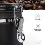 Umiwe Airtight Coffee Canisters, 1.8 Litre Large Stainless Steel Coffee Container with Date Tracker, Scoop and CO2 Valve, Food Vacuum Storage Jar Can for Beans, Grounds, Tea, Flour, Cereal, Sugar Umiwe Airtight Coffee Canisters, 1.8 Litre Large Stainless Steel Coffee Container with Date Tracker, Scoop and CO2 Valve, Food Vacuum Storage Jar Can for Beans, Grounds, Tea, Flour, Cereal, Sugar