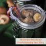 Food Storage Containers Stainless Steel with Clear Lid and Locking Clamp, Airtight Small Coffee Canisters Jars for Kitchen,Rustic Home Decor,Pantry Organization and Storage for Tea Snacks Sugar