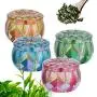 Tea Pot Tin Trinket Sealed Jar Candle Drum Shaped Candy Iron Box Coin Jewelry Dampproof Container Flower Tinplate Storage Jars,Blue Tea Pot Tin Trinket Sealed Jar Candle Drum Shaped Candy Iron Box Coin Jewelry Dampproof Container Flower Tinplate Storage Jars,Blue