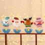 DICPOLIA Christmas Decor，Cute Candy Storage Can Decorate Home Gift Cookies Food Storage Jar