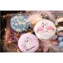 6PCS Deer Flamingo Print Food Storage Tin Jars with Lid for Candle DIY, Candies, Hair Accessories