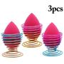 JUSTDOLIFE 3PCS Beauty Sponge Holder Creative Swirl Blender Holder Cosmetic Sponge Stand