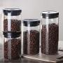 Food Storage Container, with Lids Airtight Cereal Coffee Beens, Sealed Glass Container Durable Transparent Keep Dry Fresh,500ML