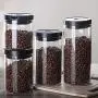 Food Storage Container, with Lids Airtight Cereal Coffee Beens, Sealed Glass Container Durable Transparent Keep Dry Fresh,500ML Food Storage Container, with Lids Airtight Cereal Coffee Beens, Sealed Glass Container Durable Transparent Keep Dry Fresh,500ML