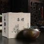 Exquisite Tea tin,Ceramic Sealed Tea storage jars For Spices Coffee Nuts Cereal Gift box-E