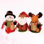 Amosfun 3Pcs Christmas Candy Jar Santa Claus Snowman Elk Cookie Jars Food Storage Container Gift Bottle Holder for Christmas Party Ornament