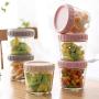 Yl Ly Stackable Glass Sealed Cans Kitchen Transparent Jar Glass Bottle Candy Jars Grain Storage Tanks Light Powder