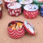 Christmas Candy Jar Sets Cookie Tins - Santa Clause and Snowman Candy, Cookie, Christmas Decorative Storage Jars 4PCS