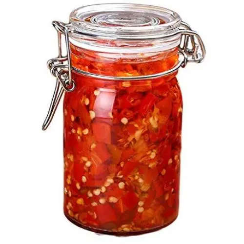 Glasbehälter für Lebensmittel – Dosen für Snack, Marmelade, Passionsfrucht, Enzyme, Kimchi (Größe: XS)