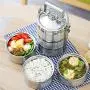 Stackable Layer Stainless Food Storage Container Insulated Thermal - 2 Tier Stackable Layer Stainless Food Storage Container Insulated Thermal - 2 Tier