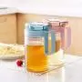 Kitchen Food Storage Jar Airtight Food Storage Kitchen Glass Jar Moisture-Proof Home Multi-Purpose Jam Bottle Cruet Glass Transparent Oil Pot Vinegar Pot Soy Sauce Bottle (Color : Pink)