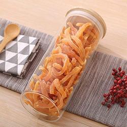 Food Storage Jar Good Sealing Heat-Resistant Borosilicate Glass Sealed Cans Dried Fruit Sealed Bottle Storage Tank Wood Lid