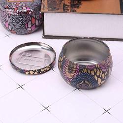 Kitchen Food Storage Jar Airtight Food Storage Retro Round Tin Box Tea Candy Jewelry Coin Storage Container Case Candle Holder Wedding Favor Gift