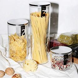 Kitchen Storag Box - Food Storage Acrylic Jar No Lead Kitchen Storage Bottles Sealed Cans With Cover Large Capacity Candy Glass Jars Tea Box