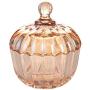 FUYU Pumpkin Glass Candy Jar Snack Box Glass Storage Jar with Lid