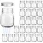 Glass Jars, KAMOTA 4 oz Mini Glass Jars with Lids Perfect for Mason Jars, Canning Jars, Favor Jars, Baby Food Jars, DIY Magnetic Spice Jars, Jam Jars,24 PACK,30 Whiteboard Labels Included