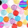 Sample Container, HNYYZL 5 Gram Empty Plastic Cosmetic Pot Jars for Eye Shadow Nails Powder Jewelry Cosmetic Lip Balm Cream Lotion(11colors, 55 Pcs)