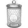 Large 60oz Glass Beehive 3-D Bee French Display Kitchen Canister Storage Jar