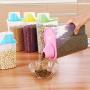 Plastic Food Kitchen Container Sealed Crisper Grains Tank Storage Kitchen Sorting Rice Storage Box Container Jars,Pink,1.9L