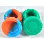 5 pcs 3ml Silicone Container Jar Round Non-Stick Mixed Colors Wholesale