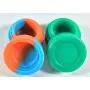 Contenants en silicone ronds de 3ml, 100 pièces, couleurs assorties, vente en gros. Contenants en silicone ronds de 3ml, 100 pièces, couleurs assorties, vente en gros.