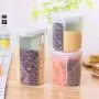 Storage Jar with Seal Cover 4 Lattices Refrigerator Food Preservation Container Plastic Kitchen Storage Box,Small Green