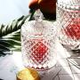 Onepine 300ml Glass Candy Chocolate Snack Jar, Crystal Glass Food Storage Jar with Lid