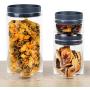 Wonder Worker Hit Acrylic Canister Set of 3 Stackable Airtight Storage Jars 1250/450/150 ml