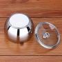 LQQGXLCondiment bottle, jar condiment storage box Spice jar stainless steel sauce tank storage container set kitchen spice storage box