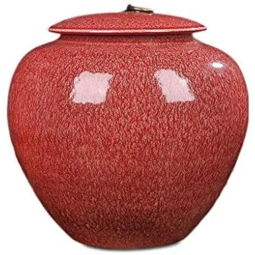 Luftdichte Lebensmittelbehälter Boxen Groß mit Deckeln, Keramik-Töpfe Müsli-Behälter Dose für Küchenschränke, Mehl, Reis, Süßigkeiten, 8L, 26x28cm