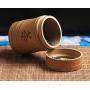 Handmade Bamboo Tea Canister Spice Caddy Storage Box Organizer Bottle Tea Set Box Kitchen Accessories Seal Cover Jar Caddy Gift,Small