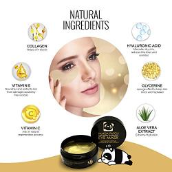 PANDA HYDROGEL EYE PATCH - Under Eye Patches - Collagen Gel Hydrating Eye Mask - Aloe Vera Undereye Gel Pads - Dark Circle, Puffiness, Wrinkle, Eyebag Treatment with Hyaluronic Acid 60 masks