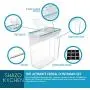 Top Quality Cereal Container Storage Set 3 Pc -135.2oz + Measuring Cups/Spoons set + 18 Labels & Pen - Airtight Dry Food Keepers - Great For Cereal, Flour, Sugar - BPA Free Dispenser - Shazo Top Quality Cereal Container Storage Set 3 Pc -135.2oz + Measuring Cups/Spoons set + 18 Labels & Pen - Airtight Dry Food Keepers - Great For Cereal, Flour, Sugar - BPA Free Dispenser - Shazo