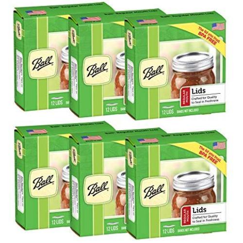 Ball Regular Mouth Jar Lids (6 Pack)