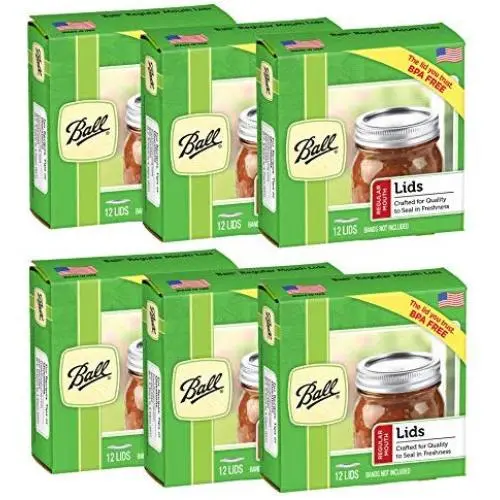 Ball Regular Mouth Jar Lids (6 Pack) Ball Regular Mouth Jar Lids (6 Pack)