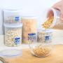 DokFin Slime Containers, Apothecary Jars Dry Food Storage Containers with Screw-On Lids, Keeps Glue Putty Fresh Clear Slime Storage Containers for Sugar, Flour, Rice, 3 Sizes