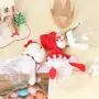 3er Weihnachtscandy-Glasbehälter mit Santa, Schneemann und Rentier - Weihnachtsgeschenkelösung für Süßigkeiten & Snacks (3er-Set)