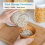 Cereal Storage Containers Dispenser Cookie Jar Plastic with Lids Airtight Bpa Free Large, Food Storage Containers for Kitchen Pantry Organization Canister Candy Bulk, 500mL/800mL/1.5L