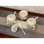 Mini Spice Jars European creative ceramic cans set kitchen supplies