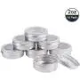 BENECREAT 14 Pack 2 OZ Tin Cans Screw Top Round Aluminum Cans Screw Lid Containers with Clear Window - Great for Store Spices, Candies, Tea or Gift Giving (Platinum) BENECREAT 14 Pack 2 OZ Tin Cans Screw Top Round Aluminum Cans Screw Lid Containers with Clear Window - Great for Store Spices, Candies, Tea or Gift Giving (Platinum)