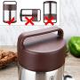 Soup Thermos Vacuum Insulated Lunch Box 3 Tier Jar Hot Thermos Food Container Travel Food Storage Carrier Container Bento Box Stainless Steel US Stock (1.8L)