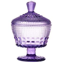 Stained Glass Candy Cans European Retro Storage Jars Spice Jars Tea Cans Dried Fruit Jars Candy Cans (purple)