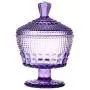 Stained Glass Candy Cans European Retro Storage Jars Spice Jars Tea Cans Dried Fruit Jars Candy Cans (purple)