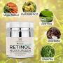 Radha Beauty Retinol Moisturizer Miracle Cream for Face - with Retinol, Hyaluronic Acid, Vitamin E and Green Tea. Best Night and Day Moisturizing Cream 1.7 fl oz.