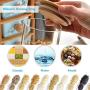 Food Storage Containers Set with Lids Airtight Bpa Free Large, Ceramic Pottery Cereal Containers Canister Cookie Jar for Kitchen Pantry Organization Candy Bulk, 8 Pieces (Color : Style-4)