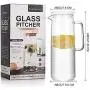 Cupwind Borosilicate Glass Water Carafe Pitcher with Infuser Lid Explosion-Proof Heat Resistance 50 oz Cupwind Borosilicate Glass Water Carafe Pitcher with Infuser Lid Explosion-Proof Heat Resistance 50 oz