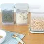 Storage Baskets - Plastic Food Storage Box for Kitchen Food Keep Fresh Jar Bins Container Space-Saving Fridge Storage Boxes