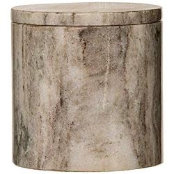 Bloomingville A45202484 Medium Marble Jar with Lid, Beige, Off-white